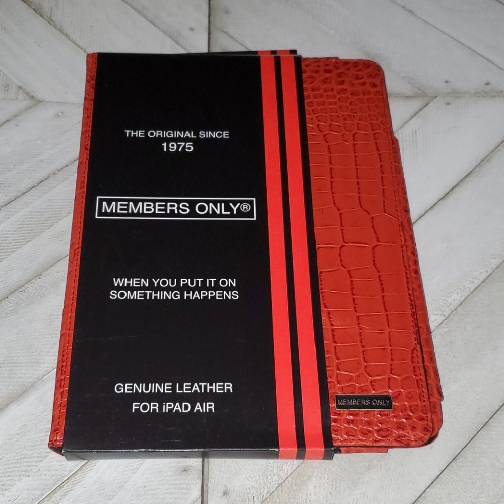 Members Only Red Genuine Leather iPAD AIR Case